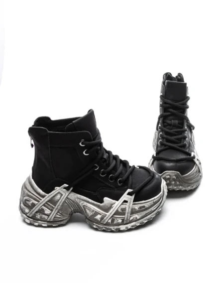 Ghete Dama din piele naturala 10806 BLACK | ADVANCER