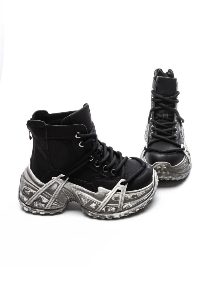 Ghete Dama din piele naturala 10806 BLACK | ADVANCER