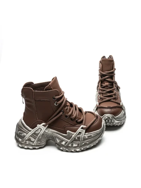 Ghete Dama din piele naturala 10806 BROWN | ADVANCER