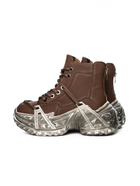 Ghete Dama din piele naturala 10806 BROWN | ADVANCER