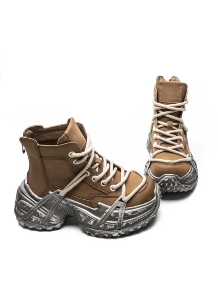 Ghete Dama din piele naturala 10806 YELLOW | ADVANCER