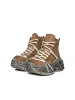 Ghete Dama din piele naturala 10806 YELLOW | ADVANCER