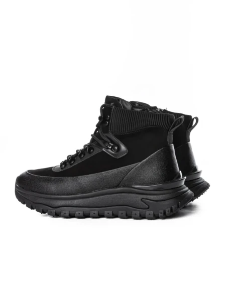 Ghete Barbati din piele naturala 5361 BLACK | ADVANCER