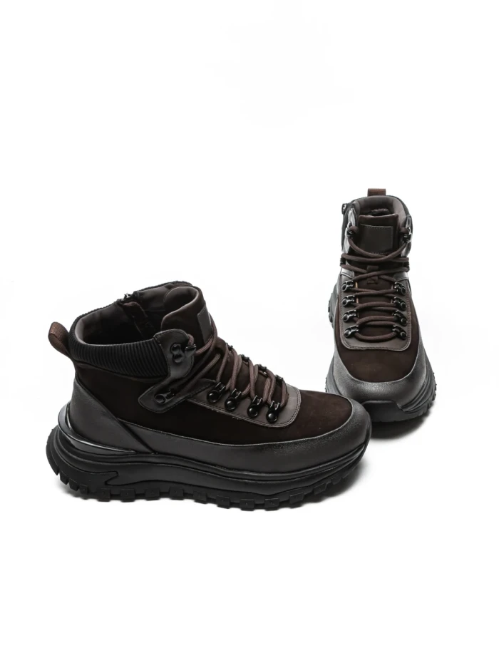 Ghete Barbati din piele naturala 5361 BROWN | ADVANCER