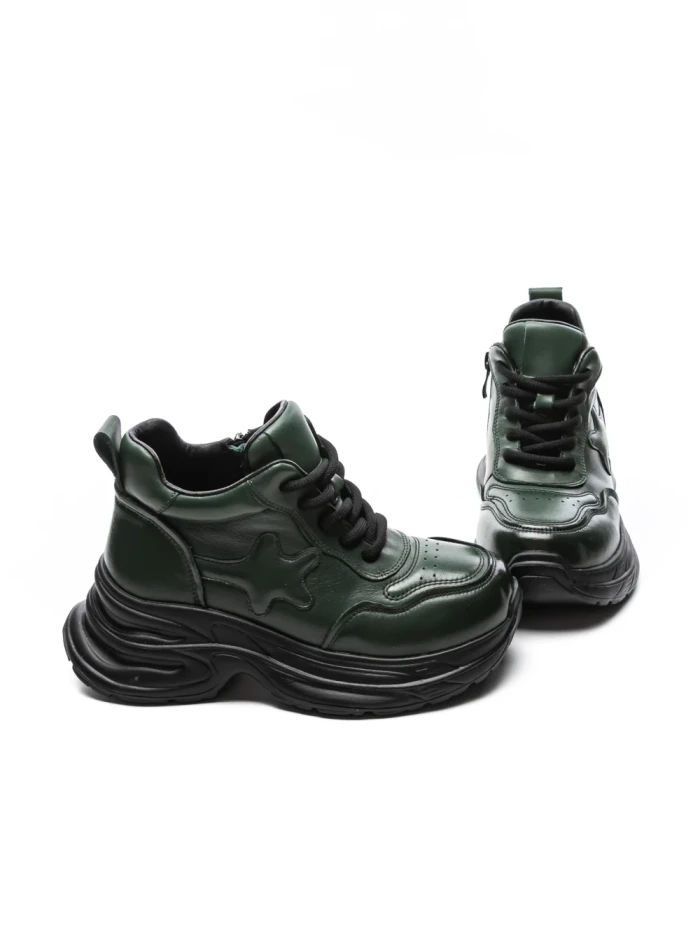 Ghete Dama din piele naturala 10781 GREEN | ADVANCER