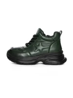 Ghete Dama din piele naturala 10781 GREEN | ADVANCER