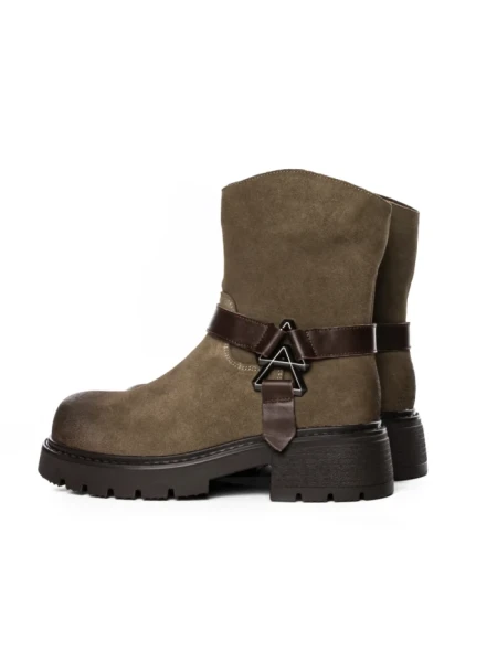 Ghete Dama din piele naturala 10856-2 KHAKI | ADVANCER
