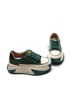 Pantofi Sport Dama din piele naturala KM9071-2 GREEN | ADVANCER