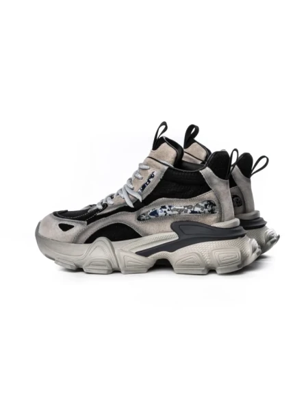 Pantofi Sport Dama din piele naturala Y5797-1 BLACK-GREY | ADVANCER