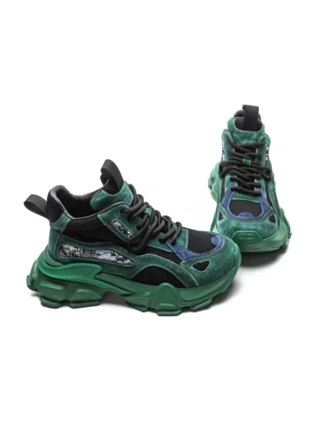 Pantofi Sport Dama din piele naturala Y5797-1 GREEN | ADVANCER