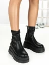 Ghete Dama cu Platforma 68WL35 BLACK | MEI