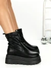 Ghete Dama cu Platforma 68WL35 BLACK | MEI