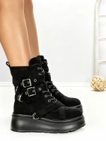 Ghete Dama cu Platforma 6ZP8 BLACK | MEI