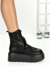 Ghete Dama cu Platforma 68WL37 BLACK | MEI