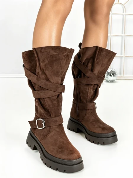 Ghete Dama 6AH29 BROWN | MEI