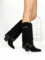 Cizme Dama cu Toc 6AH22 BLACK | MEI