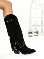 Cizme Dama cu Toc 6AH22 BLACK | MEI