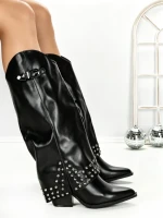 Cizme Dama cu Toc 6AH22 BLACK | MEI