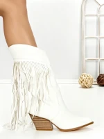 Cizme Dama cu Toc 6AH22 WHITE | MEI