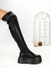 Cizme Dama cu Platforma 68WL27 BLACK | MEI