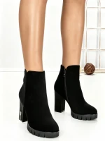 Botine cu Toc Gros 6AH36 BLACK | MEI