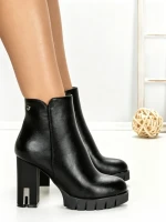 Botine cu Toc Gros 6AH36 BLACK | MEI