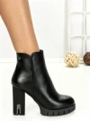 Botine cu Toc Gros 6AH36 BLACK | MEI