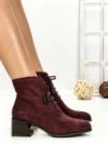 Botine cu Toc Gros 6AH30 WINERED | MEI