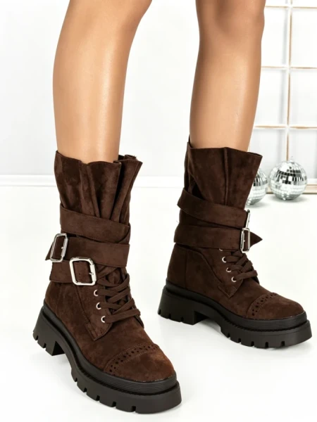 Ghete Dama 6AH28 DARK BROWN | MEI