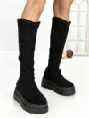 Cizme Dama cu Platforma 68WL25 BLACK | MEI