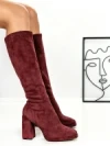 Cizme Dama cu Toc 6GS1 WINE | MEI