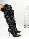 Cizme Dama cu Toc 6XKK10 BLACK | MEI