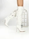Cizme Dama cu Toc 6XKK10 WHITE | MEI