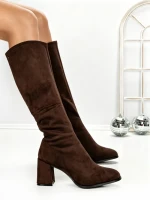 Cizme Dama cu Toc 6GS2 DARK BROWN | MEI