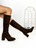Cizme Dama cu Toc 6GS2 DARK BROWN | MEI