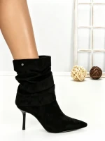 Botine cu Toc Subtire 6GS18 BLACK | MEI
