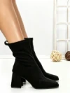 Botine cu Toc Gros 6GS10 BLACK | MEI