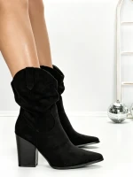 Botine cu Toc Gros 6KV13 BLACK | MEI