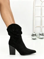 Botine cu Toc Gros 6KV13 BLACK | MEI