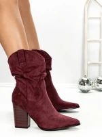 Botine cu Toc Gros 6KV13 WINE | MEI