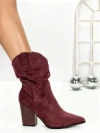 Botine cu Toc Gros 6KV13 WINE | MEI
