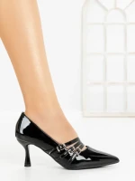 Pantofi Stiletto 77-543 BLACK | CM