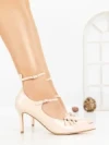 Pantofi Stiletto 77-549 BEIGE | CM