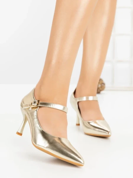 Pantofi Stiletto 77-545 GOLD | CM