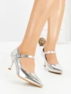 Pantofi Stiletto 77-545 SILVER | CM