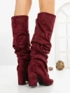 Cizme Dama cu Toc 6XKK11 WINE | MEI