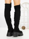 Cizme Dama cu Platforma 66WL32 BLACK | MEI