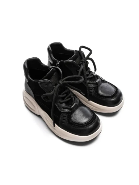 Ghete Dama din piele naturala 10875 BLACK | FRANCO GERARDO
