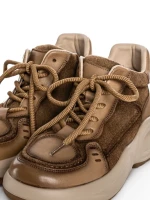 Ghete Dama din piele naturala 10875 KHAKI | FRANCO GERARDO