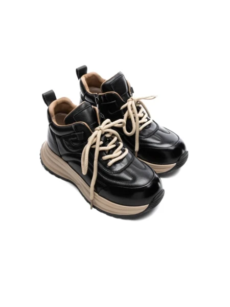 Pantofi Sport Dama din piele naturala 10780 BLACK | ADVANCER